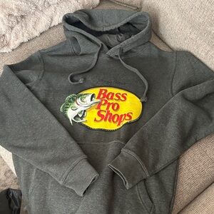 Bass Pro Shops Dark Gray Hoodie with Logo